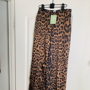 Stylish leopard print dress pants